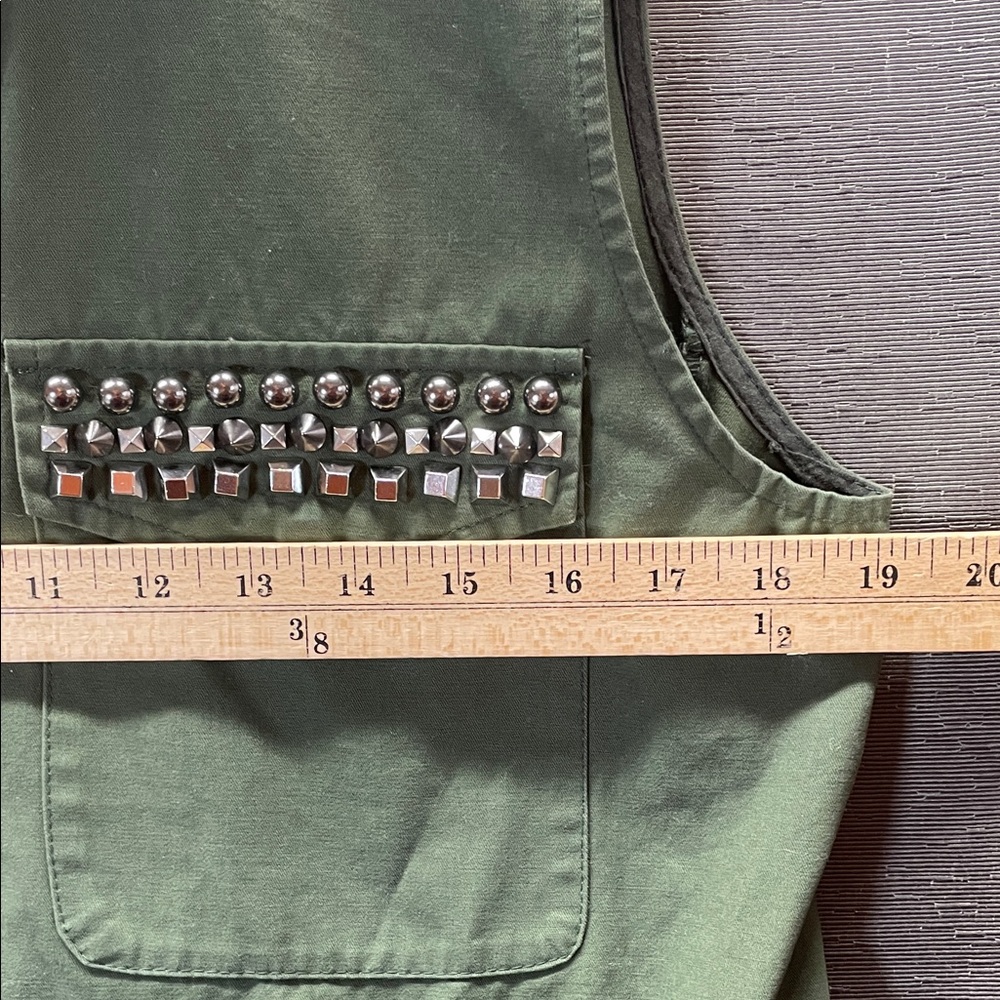 BB Dakota Green Utility Vest 100 % Cotton - Picture 3 of 8